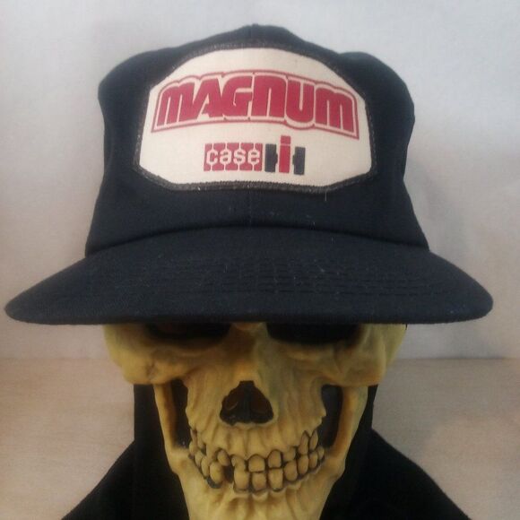Vintage K Products Magnum Case Patch Snap Trucker Hat - Picture 1 of 8